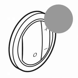 Gira S-55 Крем глянц Накладка регулятора частоты вращения арт. 065201