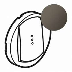 Legrand Celiane2 Графит Накладка розетки ТЛФ (мех.67340, 67341) арт. 067937