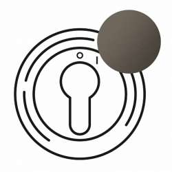 Legrand Celiane2 Графит Накладка термостата (мех. 67400) арт. 067980