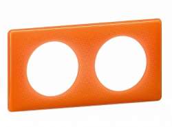 Legrand Celiane2 Муар оранжевый Рамка 2-я (2+2 мод) арт. 066652