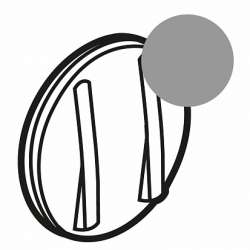 Legrand Celiane2 Титан Клавиша 1-ая для бесшумного выключателя с подсветкой арт. 065103