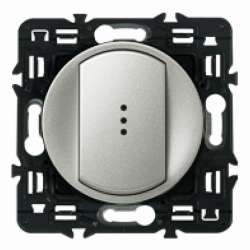 Legrand DIY Celiane Титан Переключатель на два направления с подсветкой арт. 696949