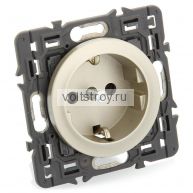 Legrand DIY Celiane Титан Розетка с/з, винт. зажим арт. 696944