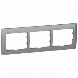 Legrand DIY Galea Life Алюминий Рамка 3-я, горизонтальная арт. 696853