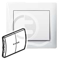 Legrand DIY Galea Life Бел Выключатель 2-х клавишный с подсветкой арт. 696803