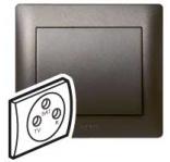 Legrand DIY Galea Life Темная Бронза Розетка TV-FM-SAT 1,5 dB арт. 696828