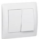 Legrand DIY Galea Life Титан Выключатель 2-х клавишный арт. 696864