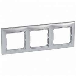 Legrand DIY Valena Алюм Рамка 3-ая гориз арт. 694332