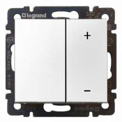 Legrand DIY Valena Бел Светорегулятор нажимной 40-600W для л/н и обмоточных т-ров арт. 694289