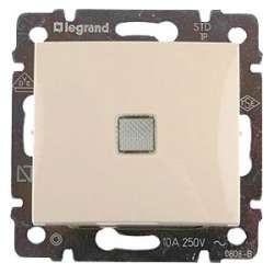 Legrand DIY Valena Крем Переключатель 1-клавишный с подсветкой арт. 695603