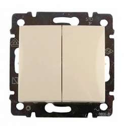 Legrand DIY Valena Крем Переключатель 2-х клавишный арт. 695604