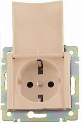 Legrand DIY Valena Крем Розетка 1-ая с/з с крышкой арт. 695614