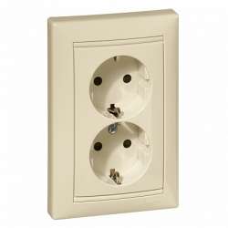 Legrand DIY Valena Крем Розетка 2х2К+З арт. 695644