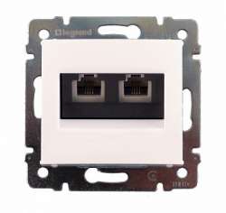 Legrand DIY Valena Крем Розетка RJ11/RJ45 Cat6 UTP арт. 695329