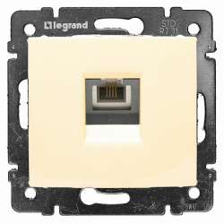 Legrand DIY Valena Крем Розетка ТЛФ 1-ая арт. 695622