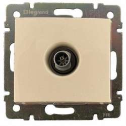 Legrand DIY Valena Крем Розетка TV единственная 1,5 дБ арт. 695618