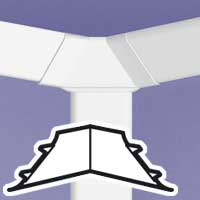 Legrand DLP Белый Угол внеш. 80х50 арт. 032326