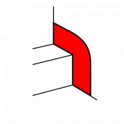 Legrand DLP Накладка на стык со стеной для кабель-каналов шириной от 195 до 220 мм арт. 010699