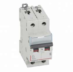 Legrand DX3 6000 Автоматический выключатель 10кА 2P 230/400В 1А 2 мод (D) арт. 408023