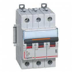 Legrand DX3 Автоматический выключатель 3P 20A (С) 25кА арт. 409782