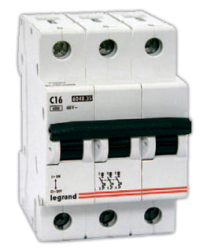 Legrand DX3 Автоматический выключатель 3P 80A (С) 10kA/16kA арт. 409280