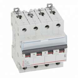 Legrand DX3 Автоматический выключатель 4P 16A (С) 10kA/16kA арт. 409336