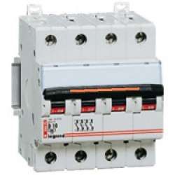 Legrand DX3 Автоматический выключатель 4P 6A (D) 25кА арт. 409844