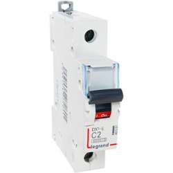 Legrand DX3-E Автоматический выключатель 1P 2А (С) 6000/6kA арт. 407257