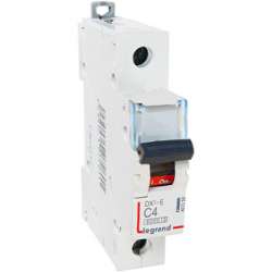 Legrand DX3-E Автоматический выключатель 1P 4А (С) 6000/6kA арт. 407259