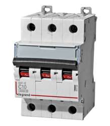 Legrand DX3-E Автоматический выключатель 3P 1А (С) 6000/6kA арт. 407284
