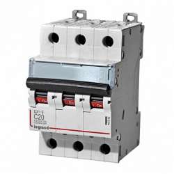 Legrand DX3-E Автоматический выключатель 3P 20А (С) 6000/6kA арт. 407292