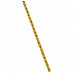 Legrand Duplix Маркер - черная маркировка на желтом фоне - заглавная буква V арт. 038431