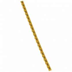 Legrand Duplix Маркер чёрная маркировка на желтом фоне заглавная буква F арт. 038415