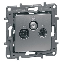 Legrand Etika Алюм Розетка TV/SAT звезда арт. 672456