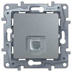 Legrand Etika Алюм Розетка тел. (RJ11) арт. 672440