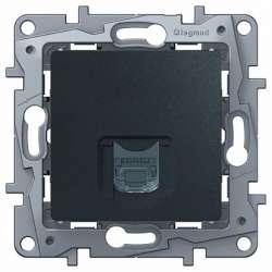 Legrand Etika Антрацит Розетка комп (RJ45) 6 кат. UTP арт. 672653
