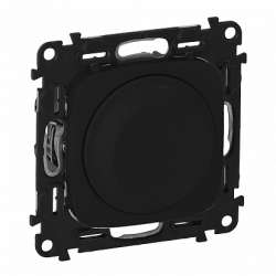 Legrand Etika Антрацит Светорегулятор поворотный, 300Вт, без нейтрали арт. 672619