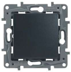 Legrand Etika Антрацит Выключатель 1-клавишный, авт.клеммы, 10AX, 250 В арт. 672601