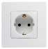 Legrand Etika Бел Розетка с/з, винт. клем. арт. 672221