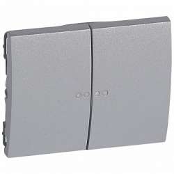 Legrand Galea Life Алюминий Клавиша 2-ая c точечной подсветкой арт. 771379