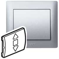 Legrand Galea Life Алюминий Лицевая Панель для выключатель с ИК-приемником с программ.уровнями открытия арт. 771365