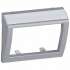 Legrand Galea Life Алюминий Лицевая панель с выходом 60 град. для волоконно-оптической розетки с держателем этикеток арт. 771384