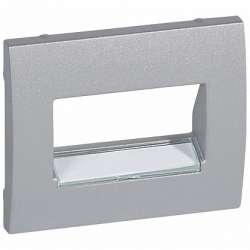 Legrand Galea Life Алюминий Накладка 2-ой ТЛФ/комп розетки арт. 771375