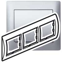 Legrand Galea Life Алюминий Рамка 3-я, горизонтальная арт. 771303