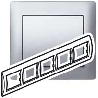 Legrand Galea Life Алюминий Рамка 5-я, горизонтальная арт. 771305