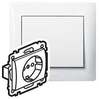 Legrand Galea Life Бел Розетка 2К+З, лиц. пан. арт. 771062