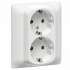Legrand Galea Life Бел Розетка 2х2К+Знем.с.шт арт. 771031