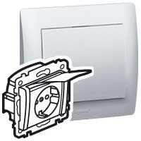 Legrand Galea Life Бел Розетка с/з, IP 44 арт. 775924