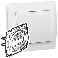 Legrand Galea Life Бел Таймер электромех д/управл жалюзи, шаг 15 мин, суточн прогр арт. 775746