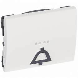 Legrand Galea Life Белая Клавиша простая с пиктограммой ''звонок'' арт. 771012